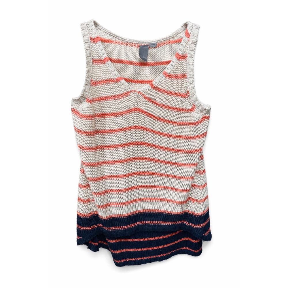 Quinn Small Knit Tank Boho Coastal Preppy Nautical Navy Spring Cottagecore Chic